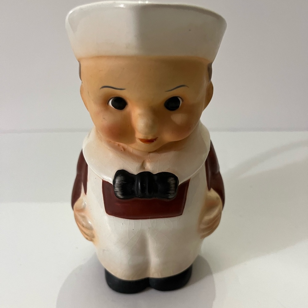 Rare Napco Baker Chef Ceramic Cream Pitcher Vintage Find